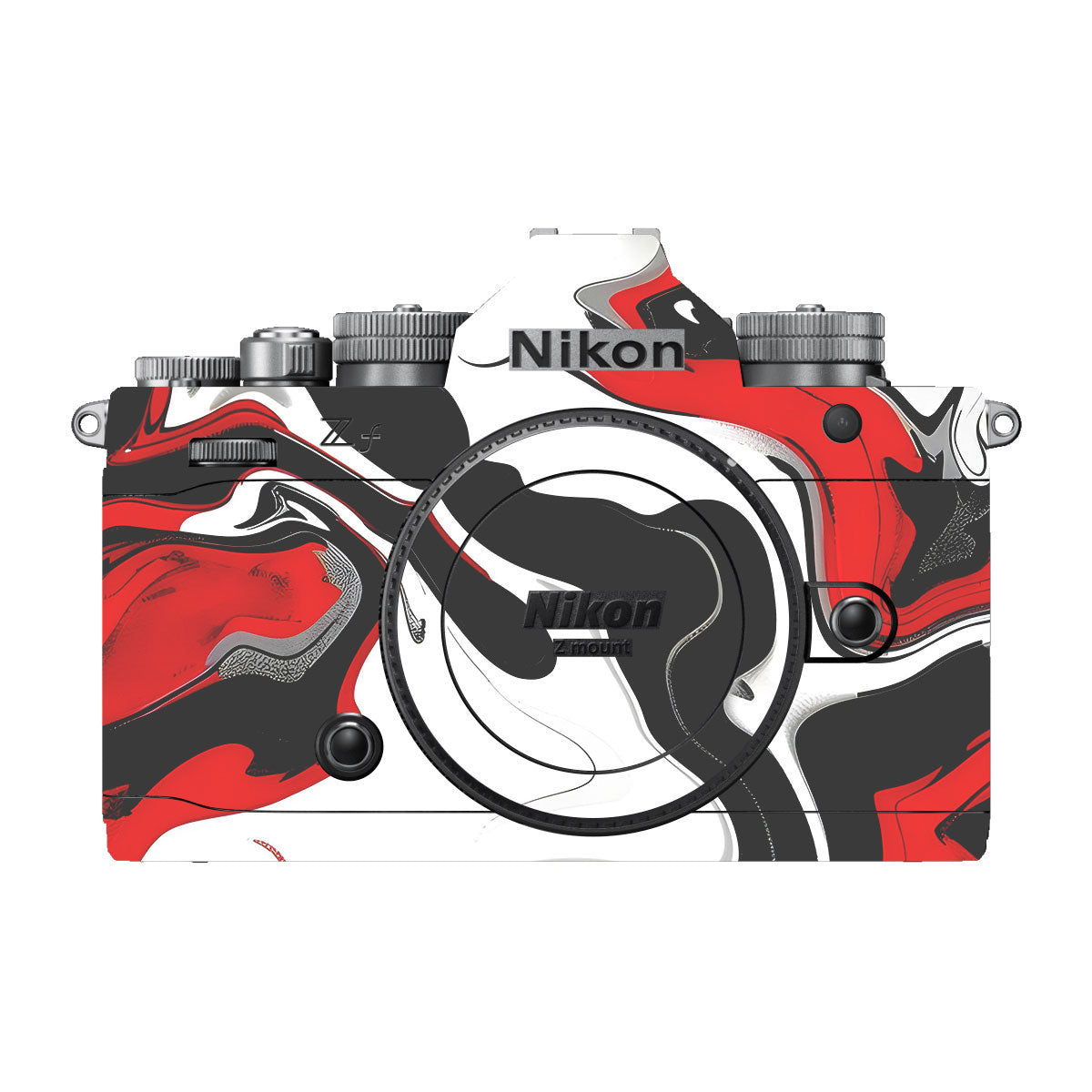 Scarlet and White Motion Nikon ZF Camera Skins