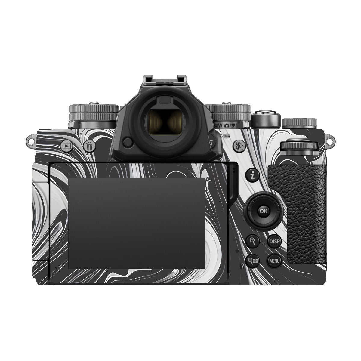 Black and White Marble Nikon ZF Camera Skins