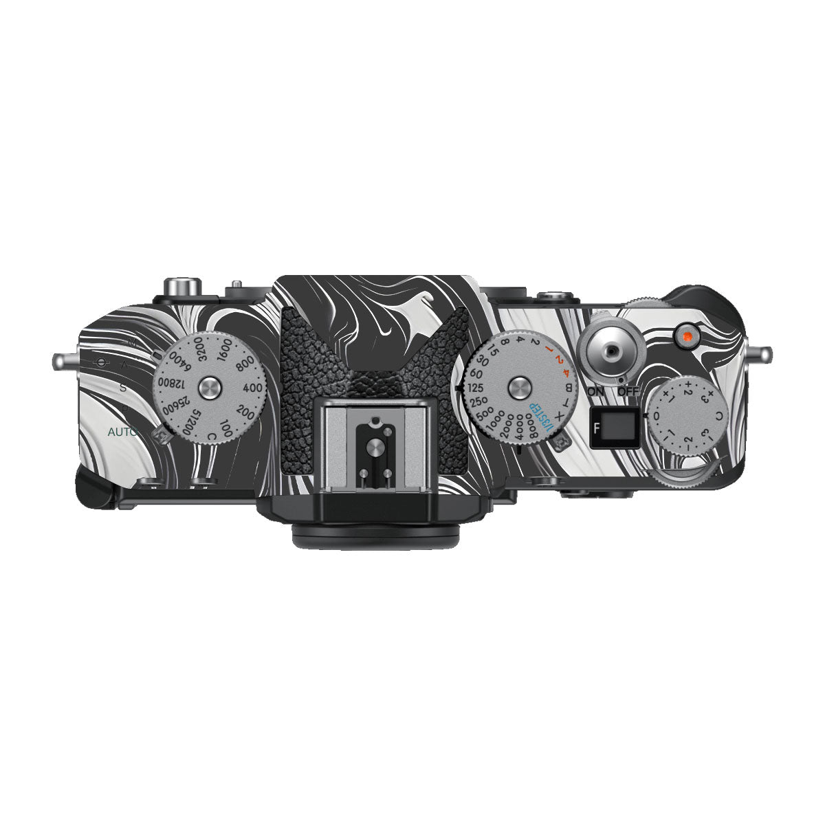 Black and White Marble Nikon ZF Camera Skins