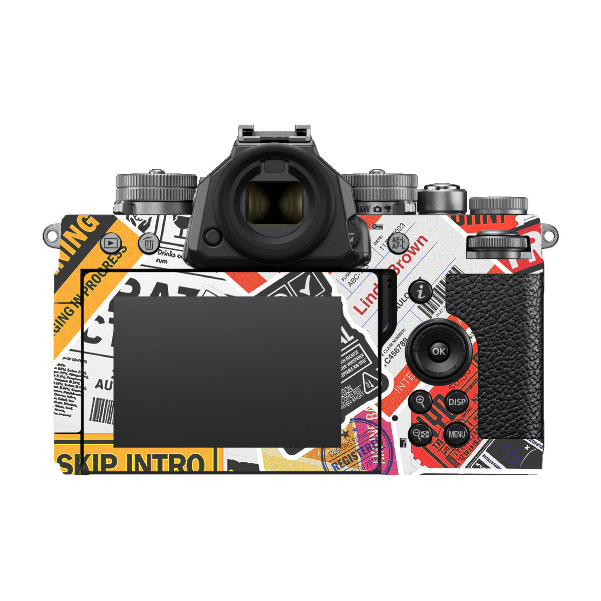 Tech Aesthetic Sticker Collage Nikon ZF Camera Skins
