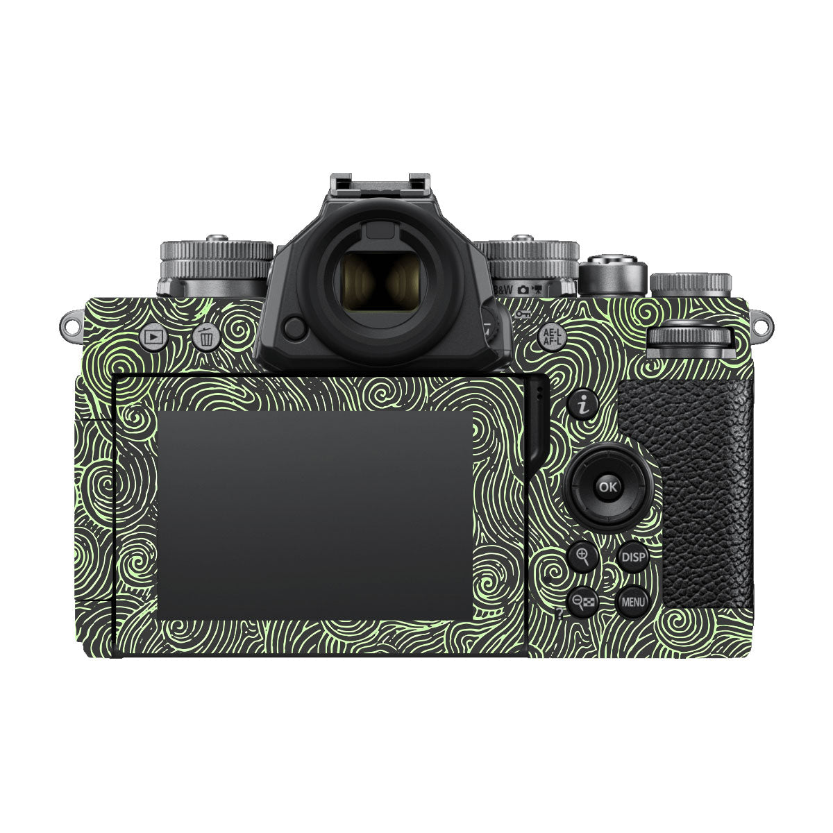 Green Spirals Nikon ZF Camera Skins