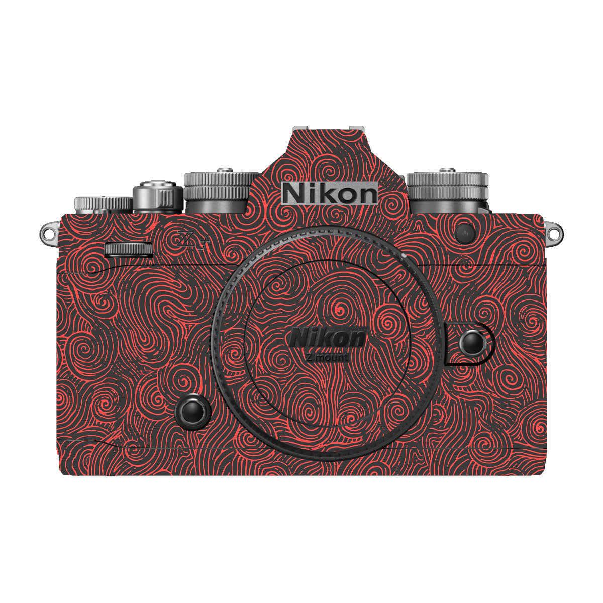 Red Spirals Nikon ZF Camera Skins