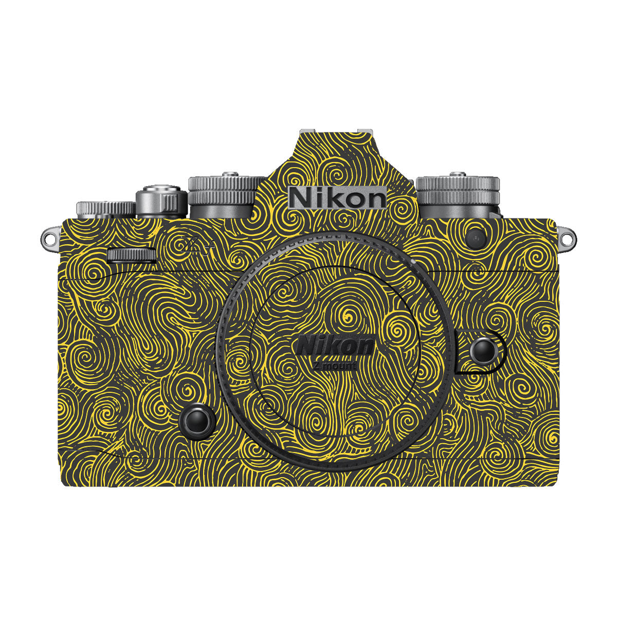 Yellow Spirals Nikon ZF Camera Skins