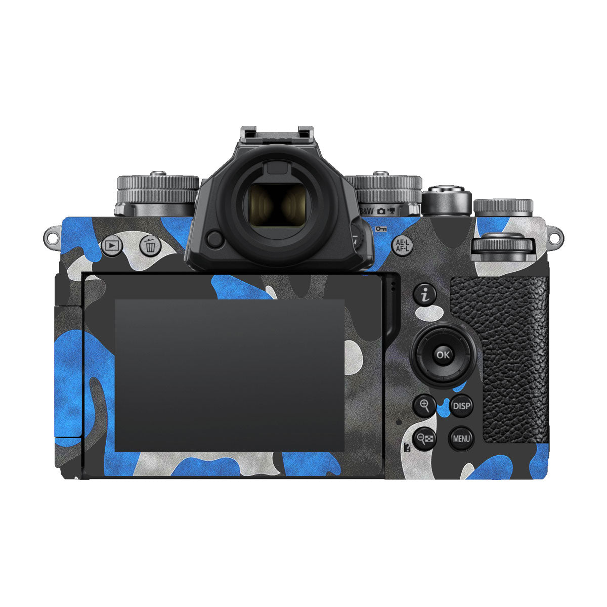 Blue Grey Camo Nikon ZF Camera Skins
