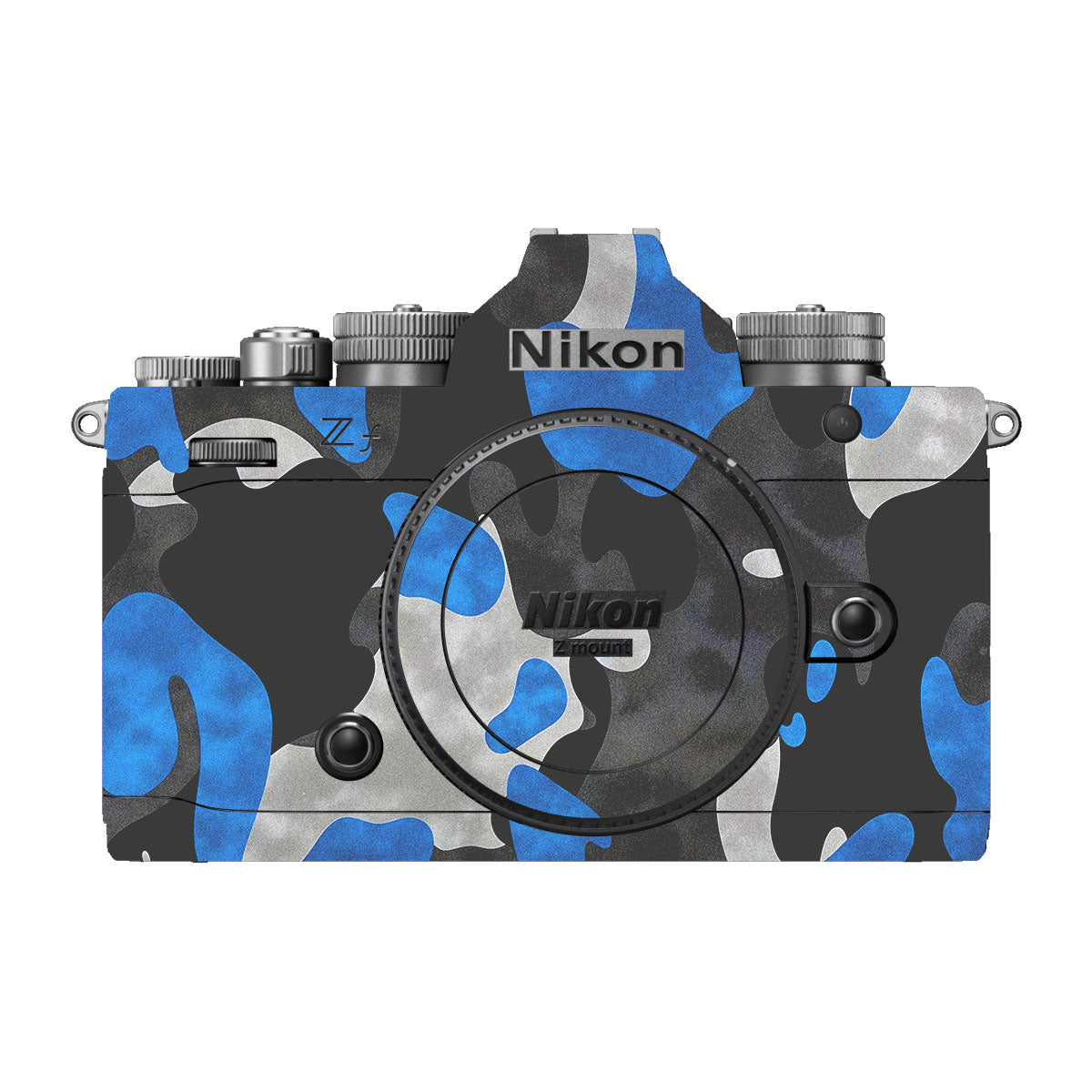 Blue Grey Camo Nikon ZF Camera Skins