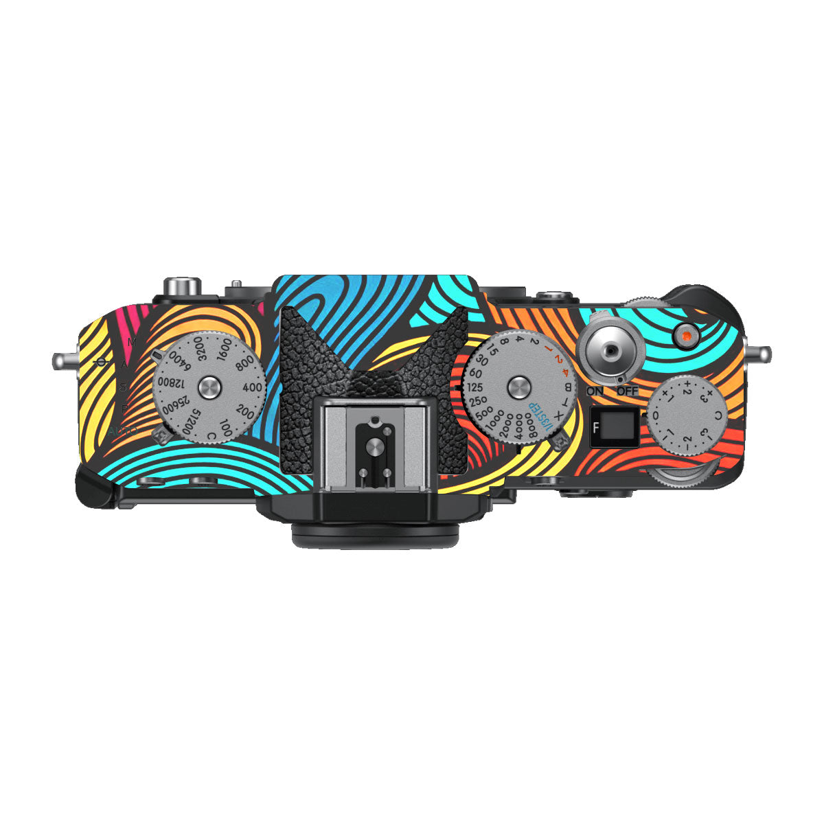 Retro Colorful Doodle Art Pattern Nikon ZF Camera Skin