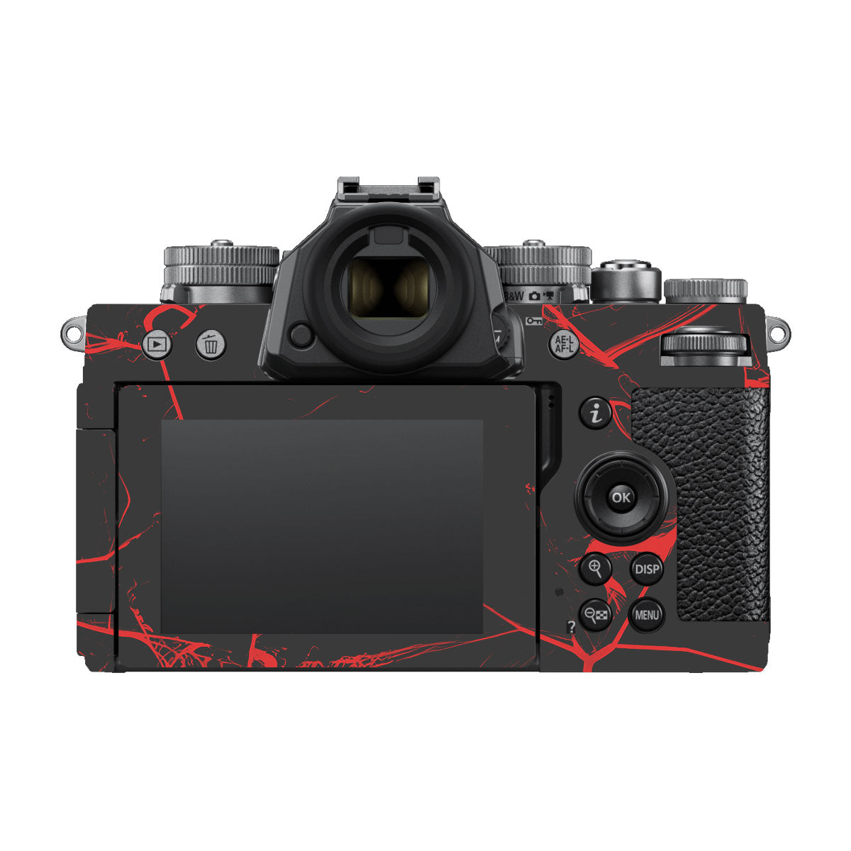 Red Neural Grid Nikon ZF Camera Skin