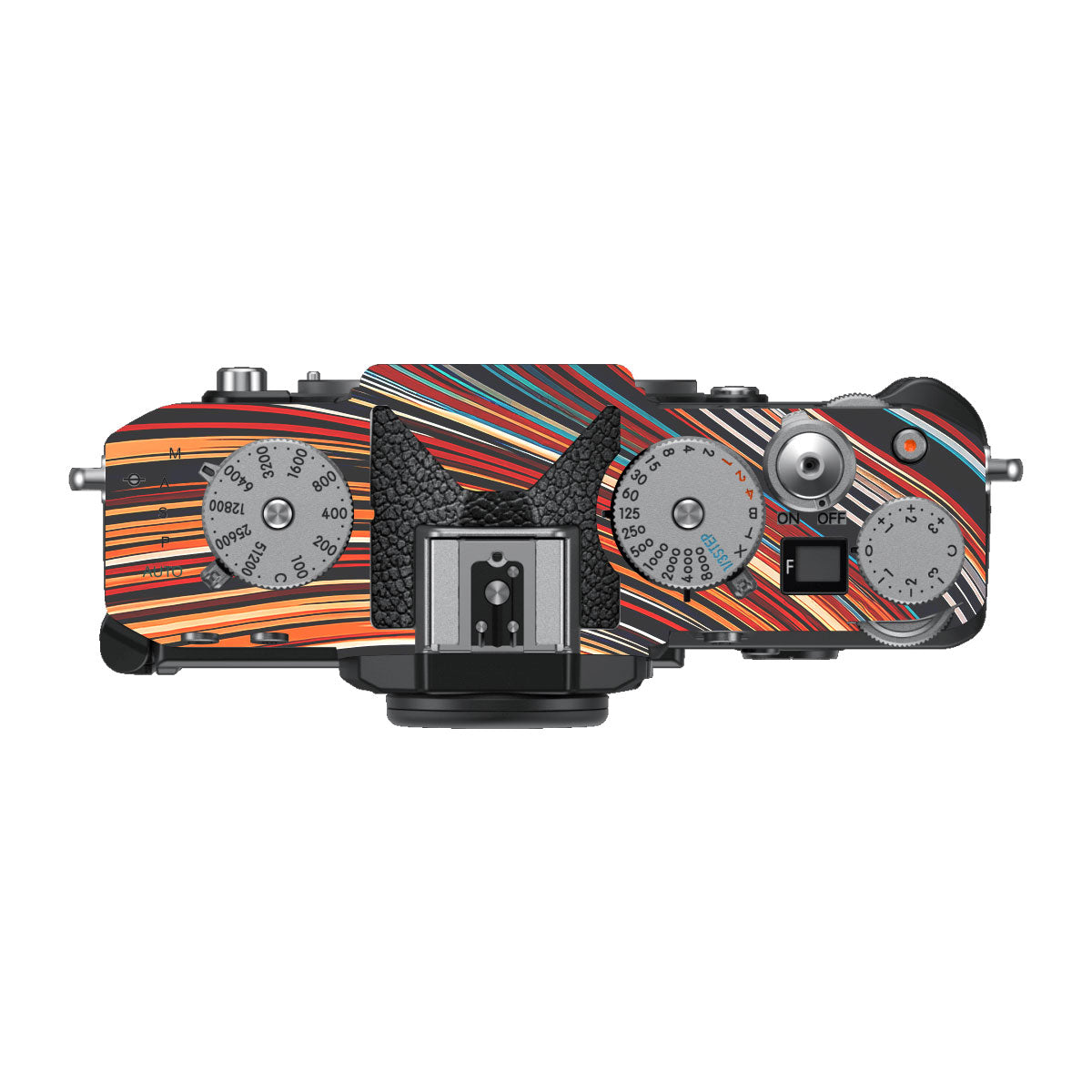 Retro Abstract Striped Swirl Nikon ZF Camera Skin