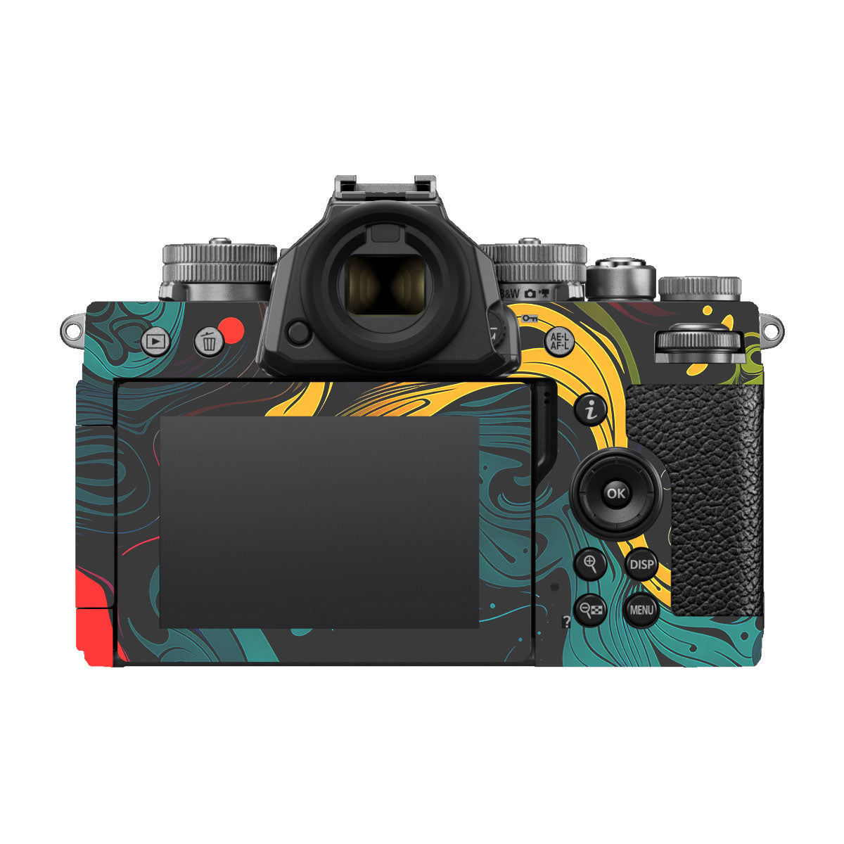 Psychedelic Color Swirl Nikon ZF Camera Skin