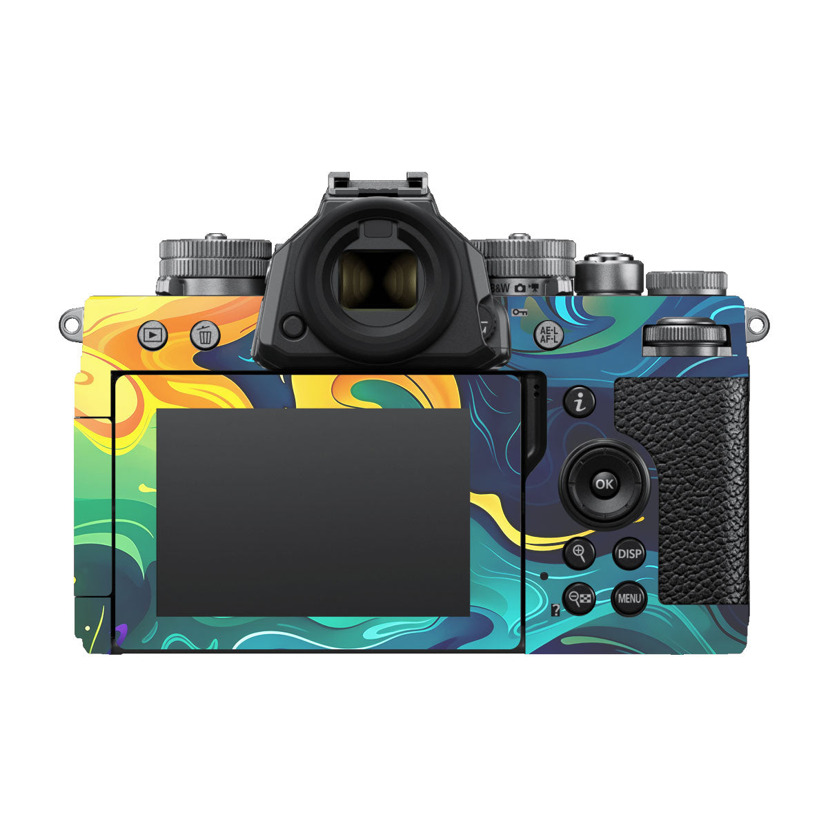 Rainbow Liquid Fusion Nikon ZF Camera Skin