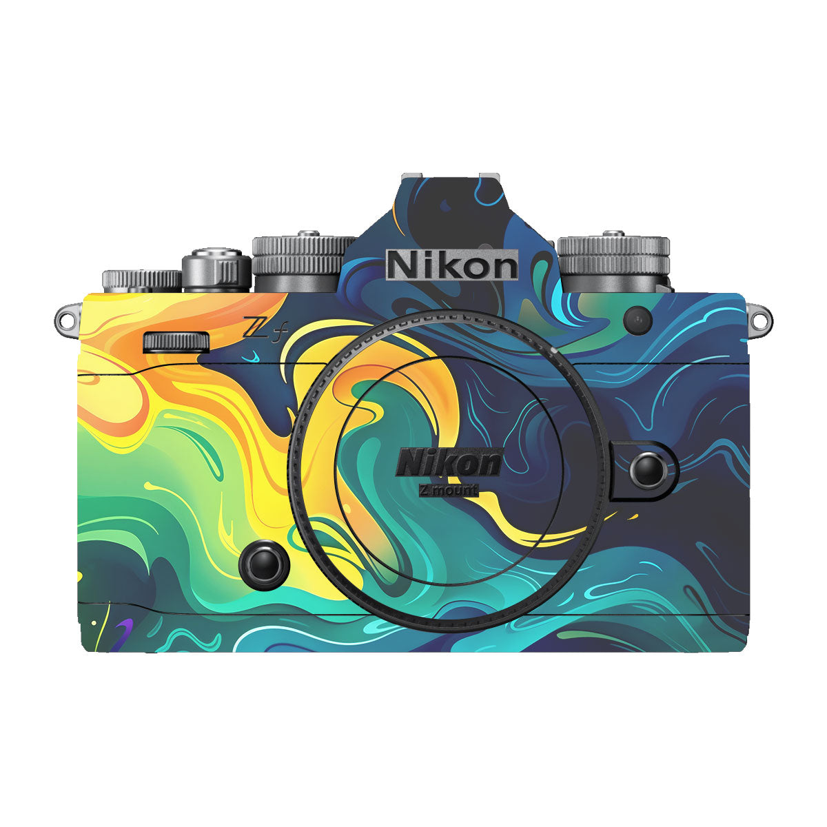 Rainbow Liquid Fusion Nikon ZF Camera Skin