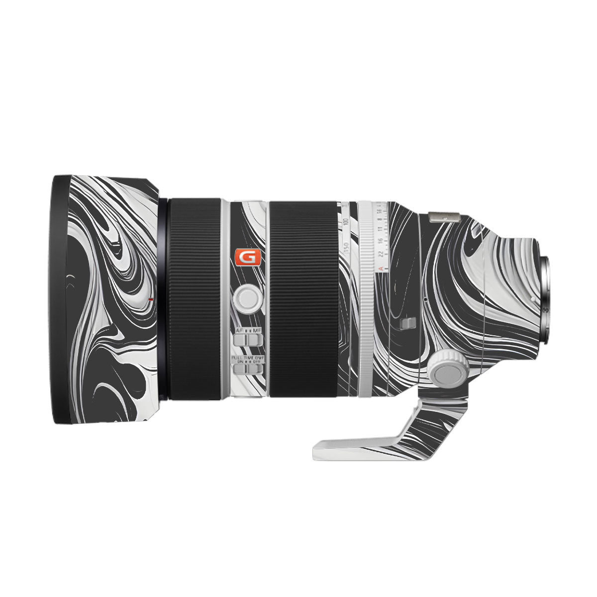 Black and White Marble Sony FE 50Ð150mm F/2 GM Camera Lens Skin
