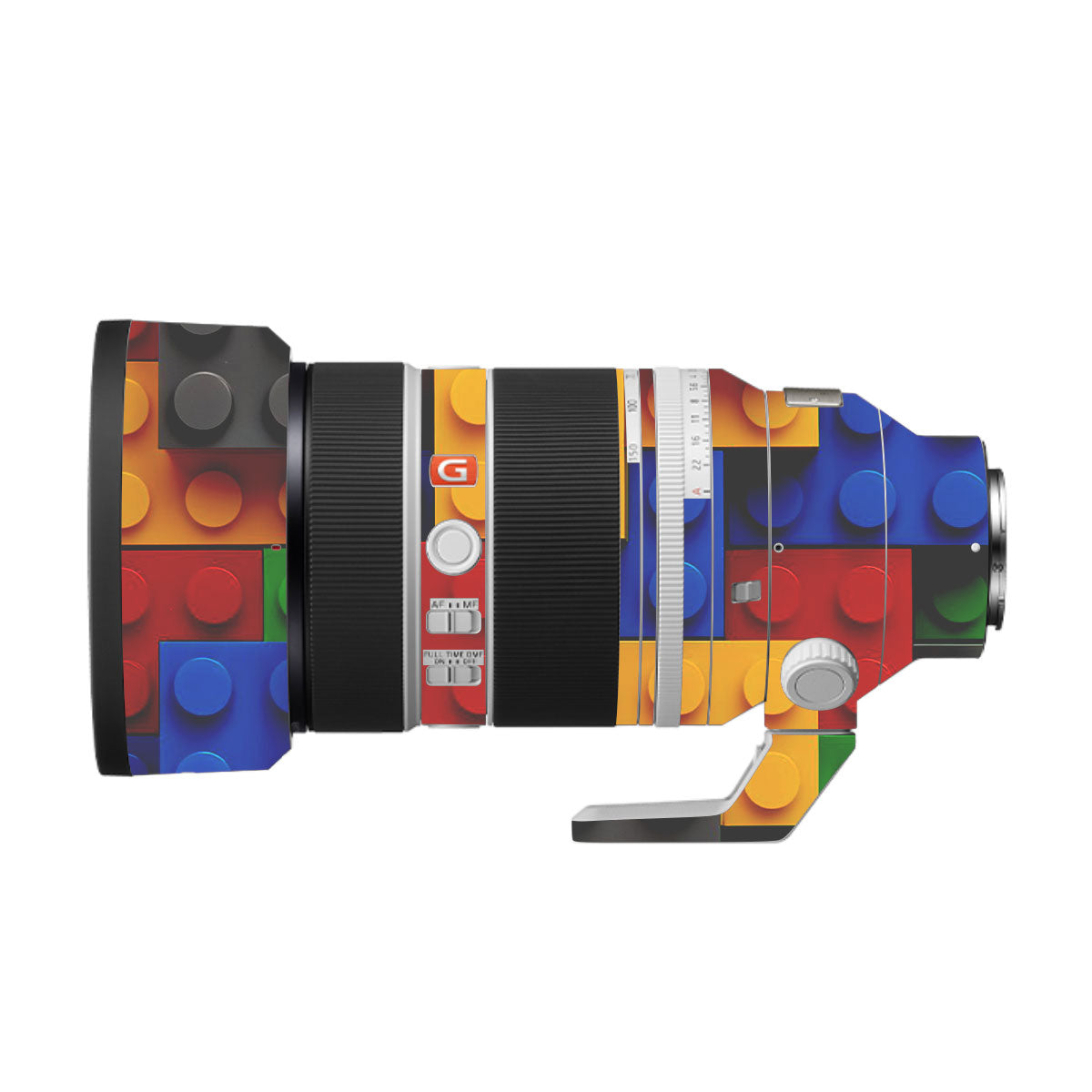 Colorful LEGO Brick Wall Pattern Sony FE 50Ð150mm F/2 GM Camera Lens Skin