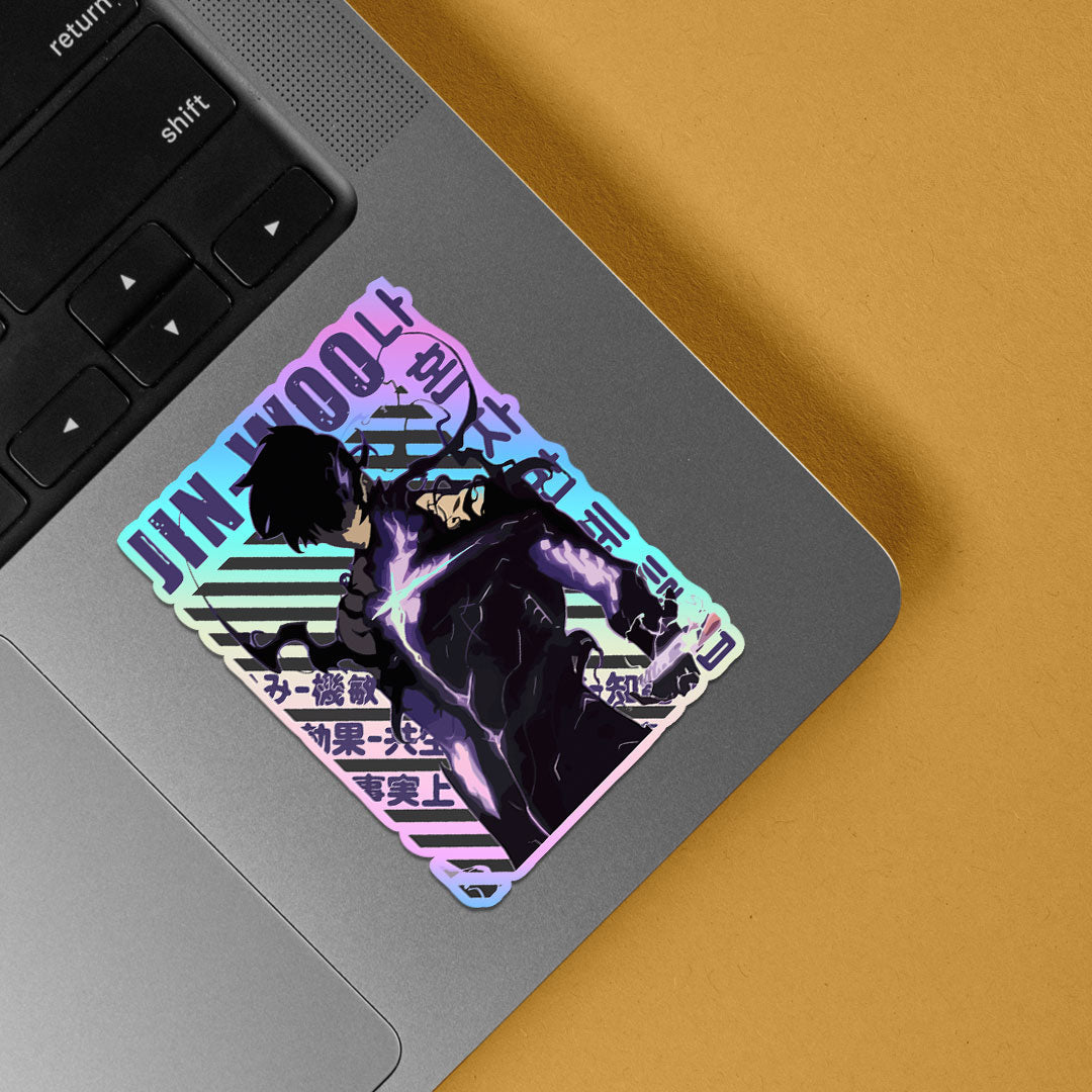 Solo Leveling Sung Jin Woo Holographic Stickers