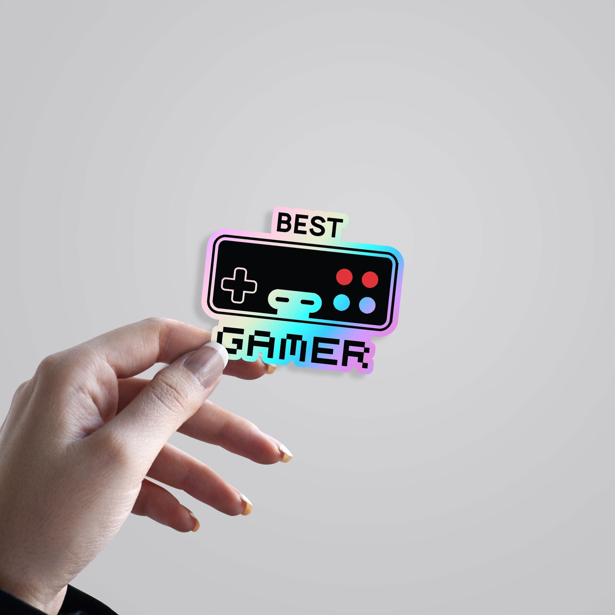 Best Gamer Controller Holographic Stickers