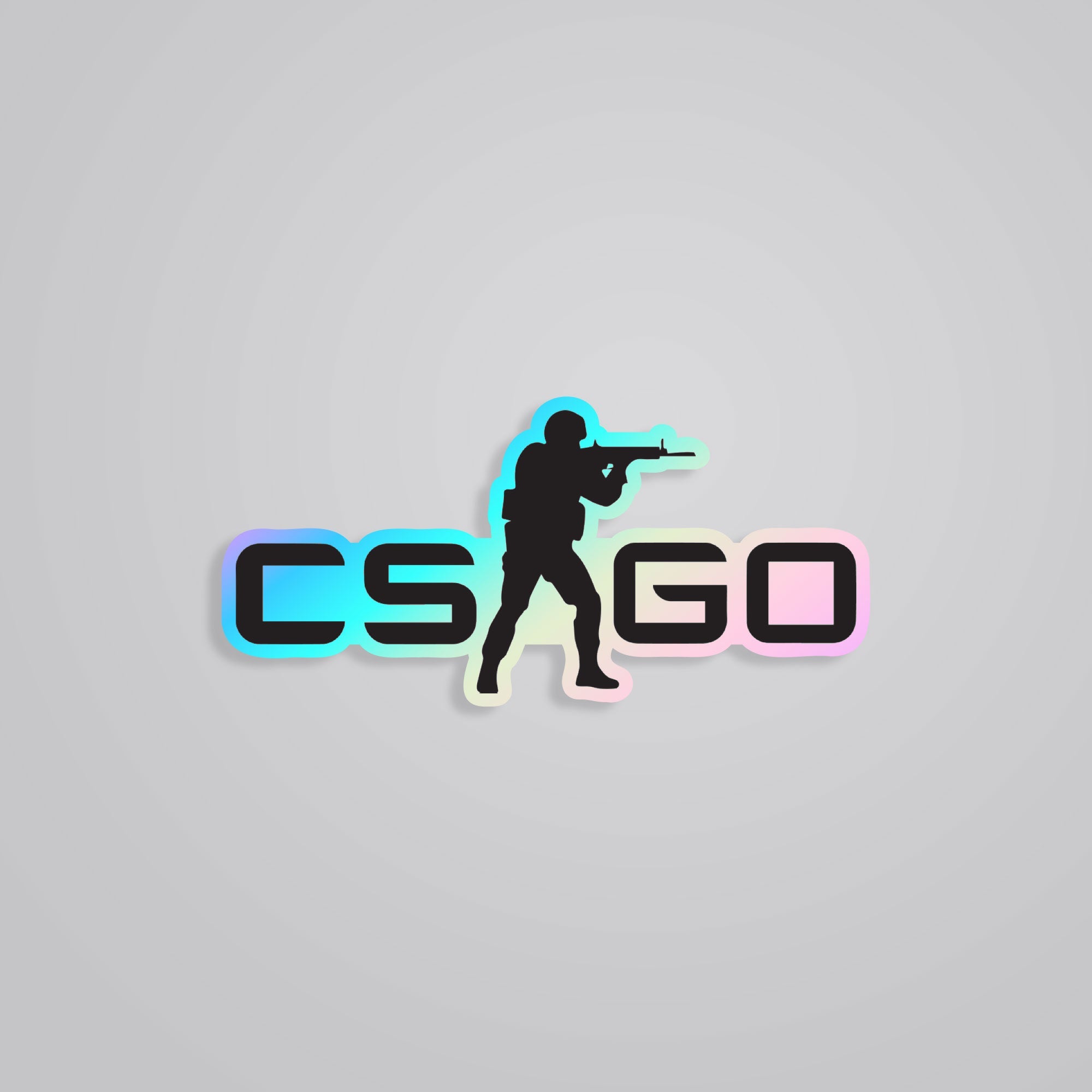 Fomo Store Holographic Stickers Gaming CSGO in Black
