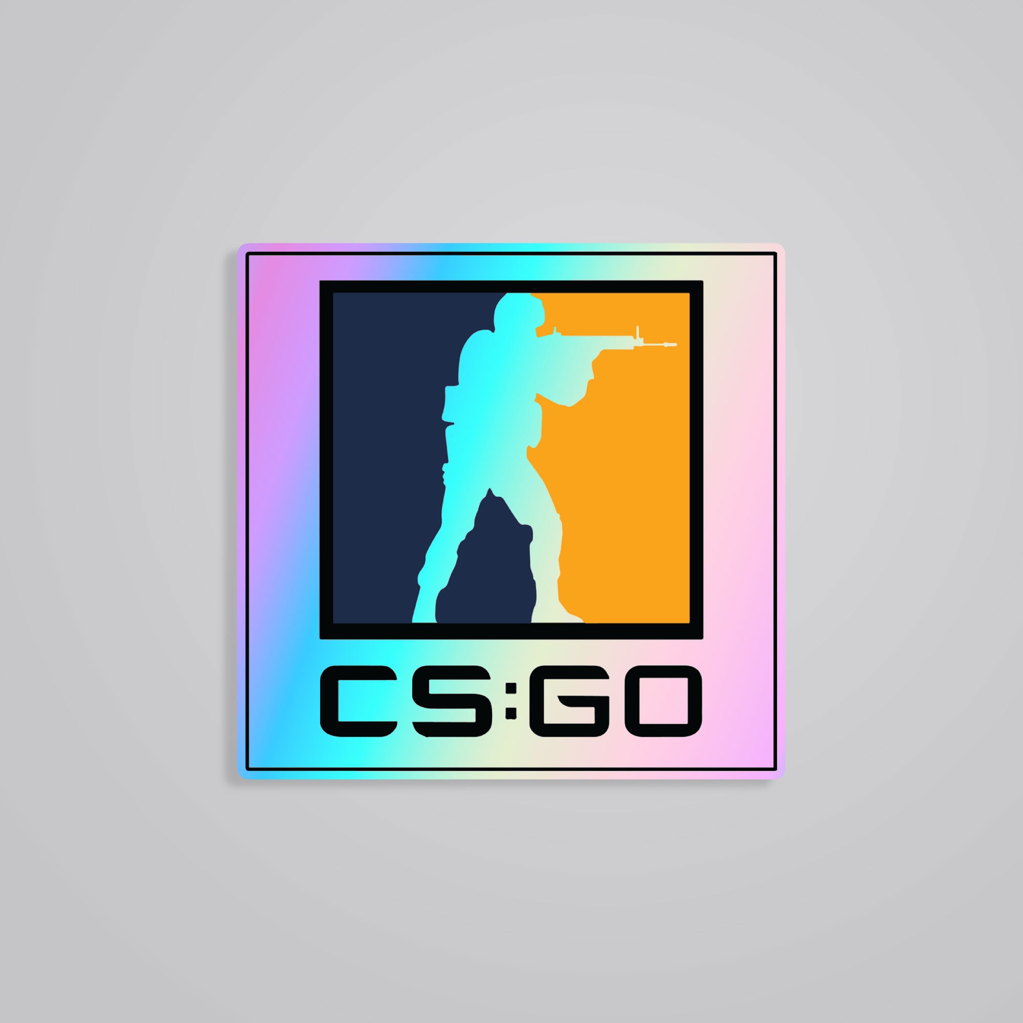 Fomo Store Holographic Stickers Gaming Counter Strike Logo