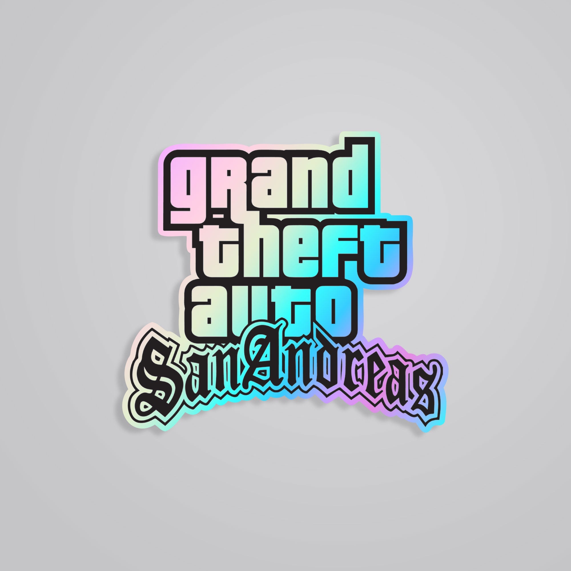 Fomo Store Holographic Stickers Gaming Grand Theft Auto San Andreas 