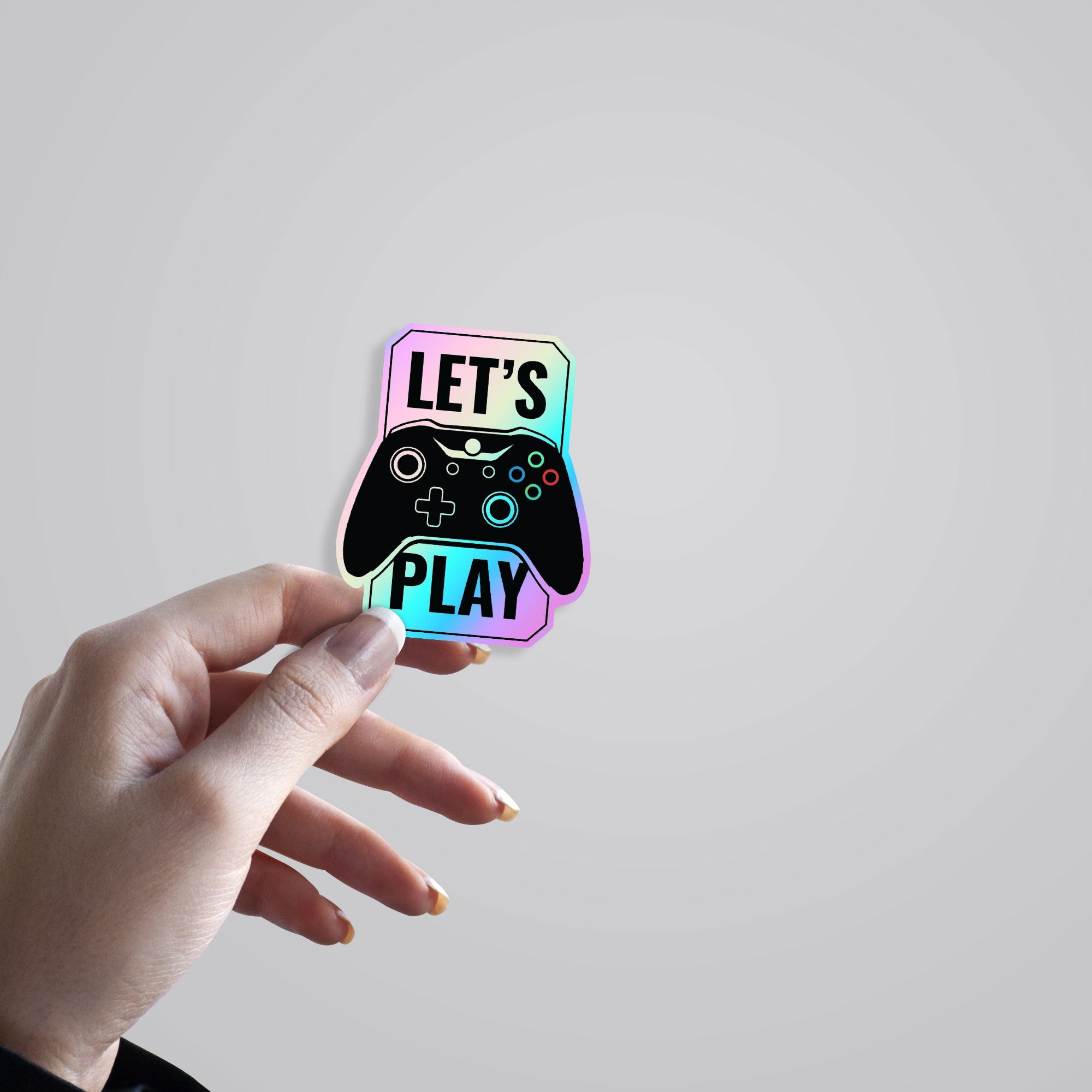 Let's Play Holographic Stickers