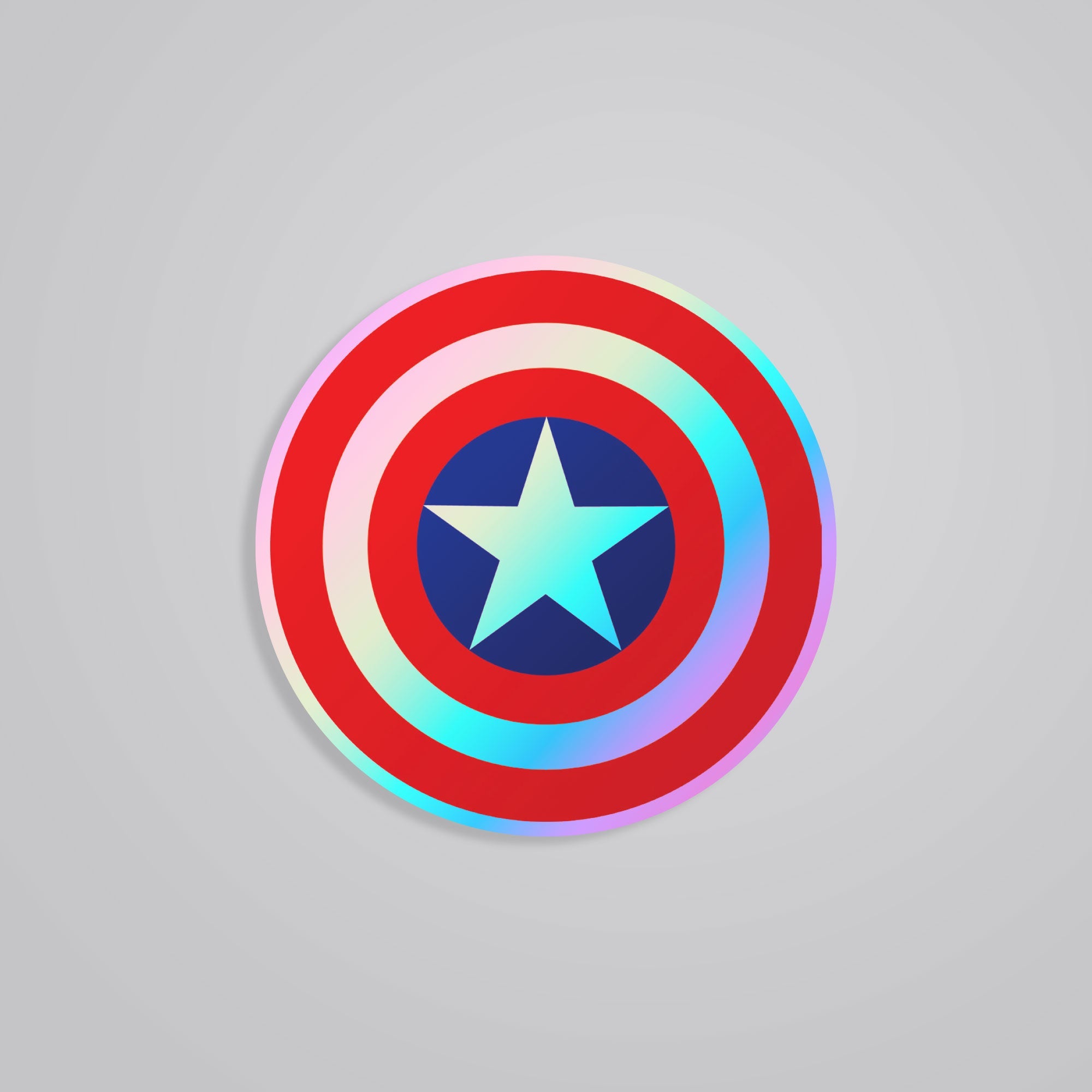 Fomo Store Holographic Stickers Movies Captain America's Shield