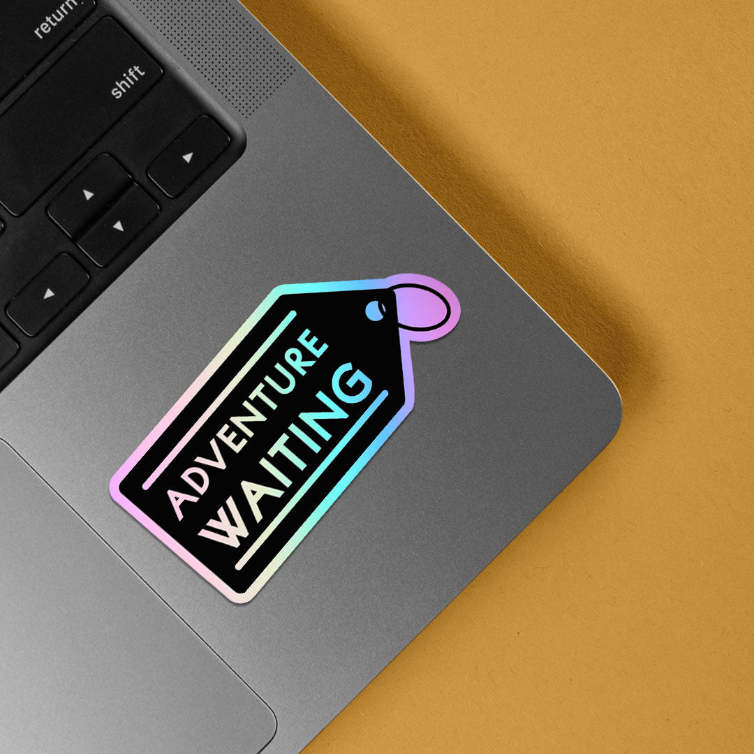 Adventure Waiting Holographic Stickers