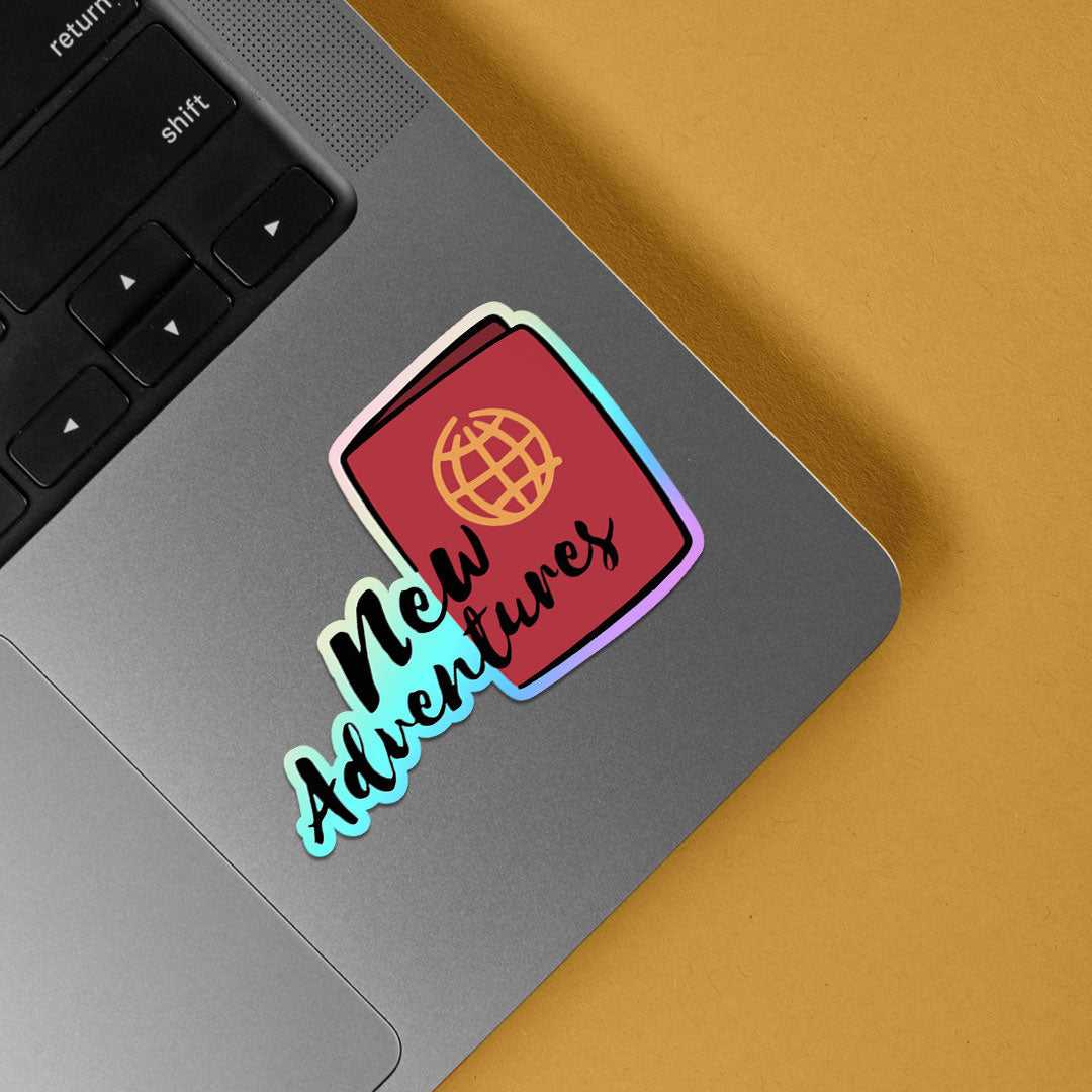 New Adventures Holographic Stickers