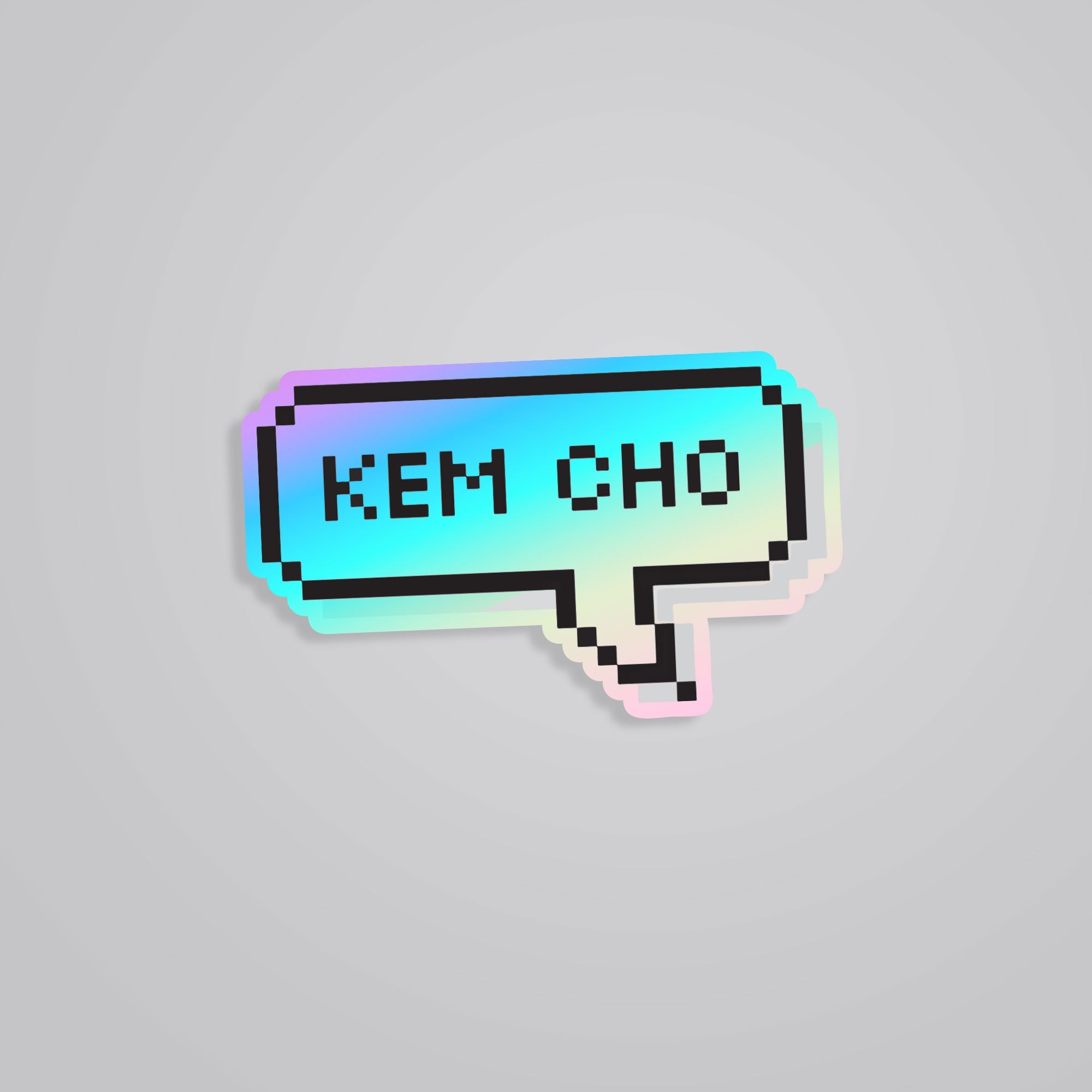 Fomo Store Holographic Stickers Witty Kem Cho