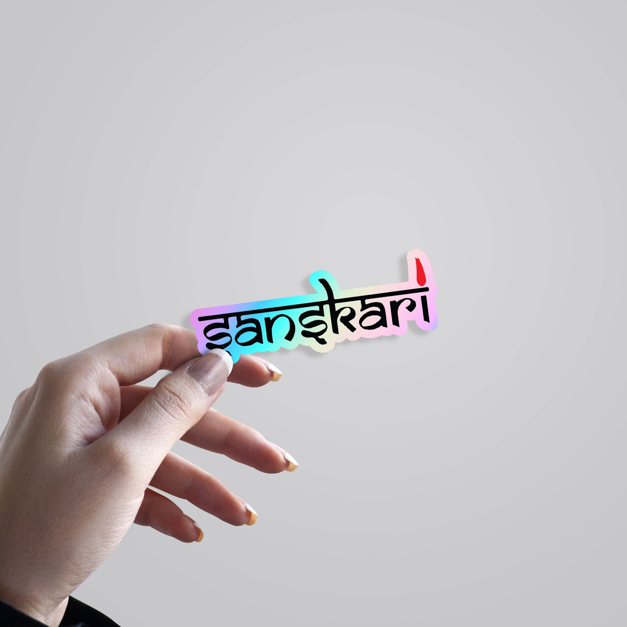 Sanskari Holographic Stickers