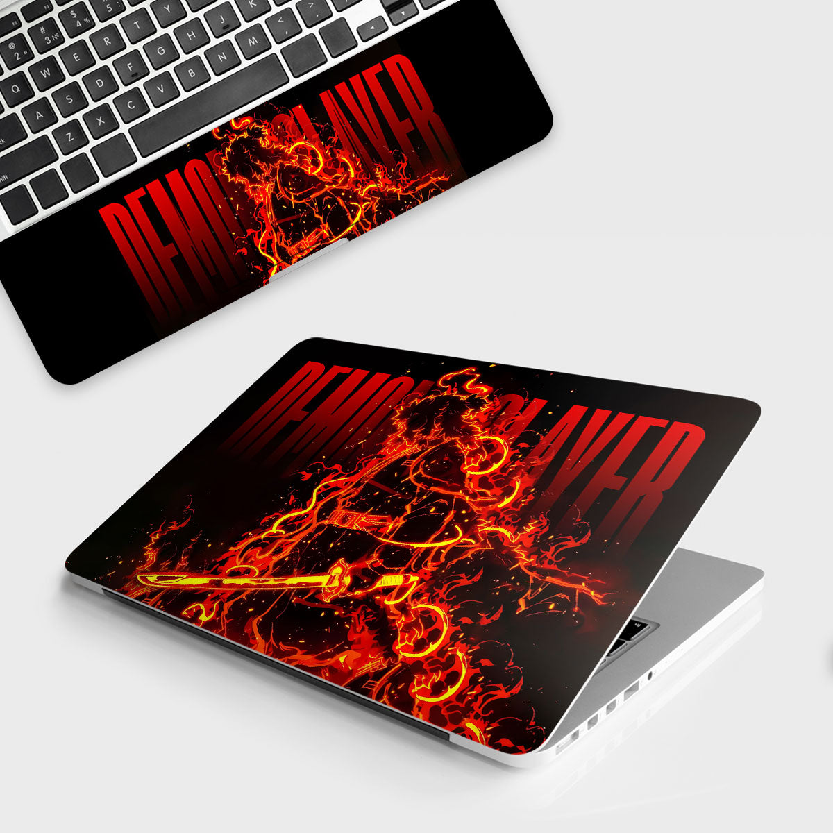 Fomo Store Laptop Skins Anime Rengoku Blazing Inferno