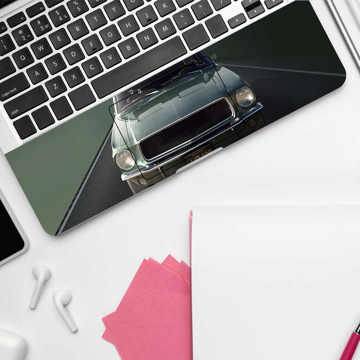 1968 Bullit Mustang Cars & Bikes Laptop Skin