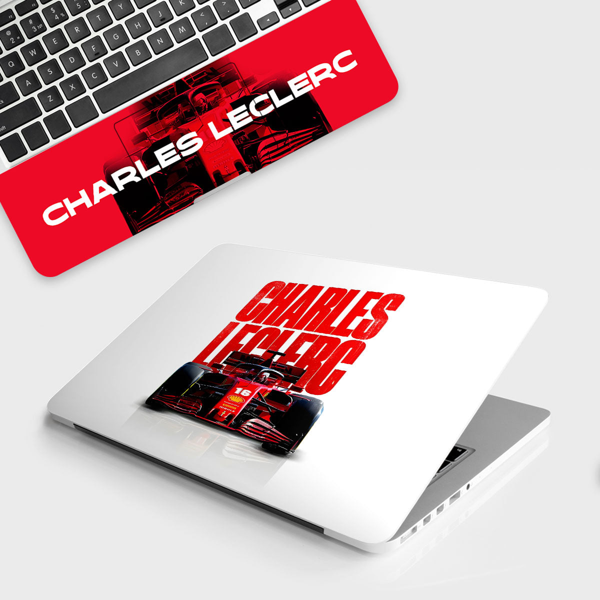 Fomo Store Laptop Skins Cars & Bikes Charles Leclerc Ferrari