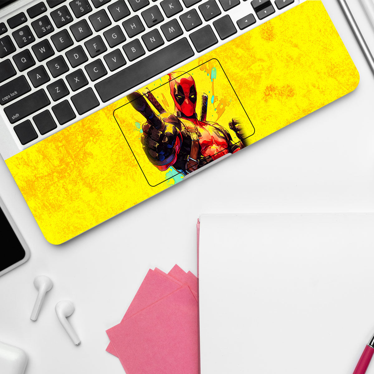 Deadpool Strikes Again Comic Laptop Skin