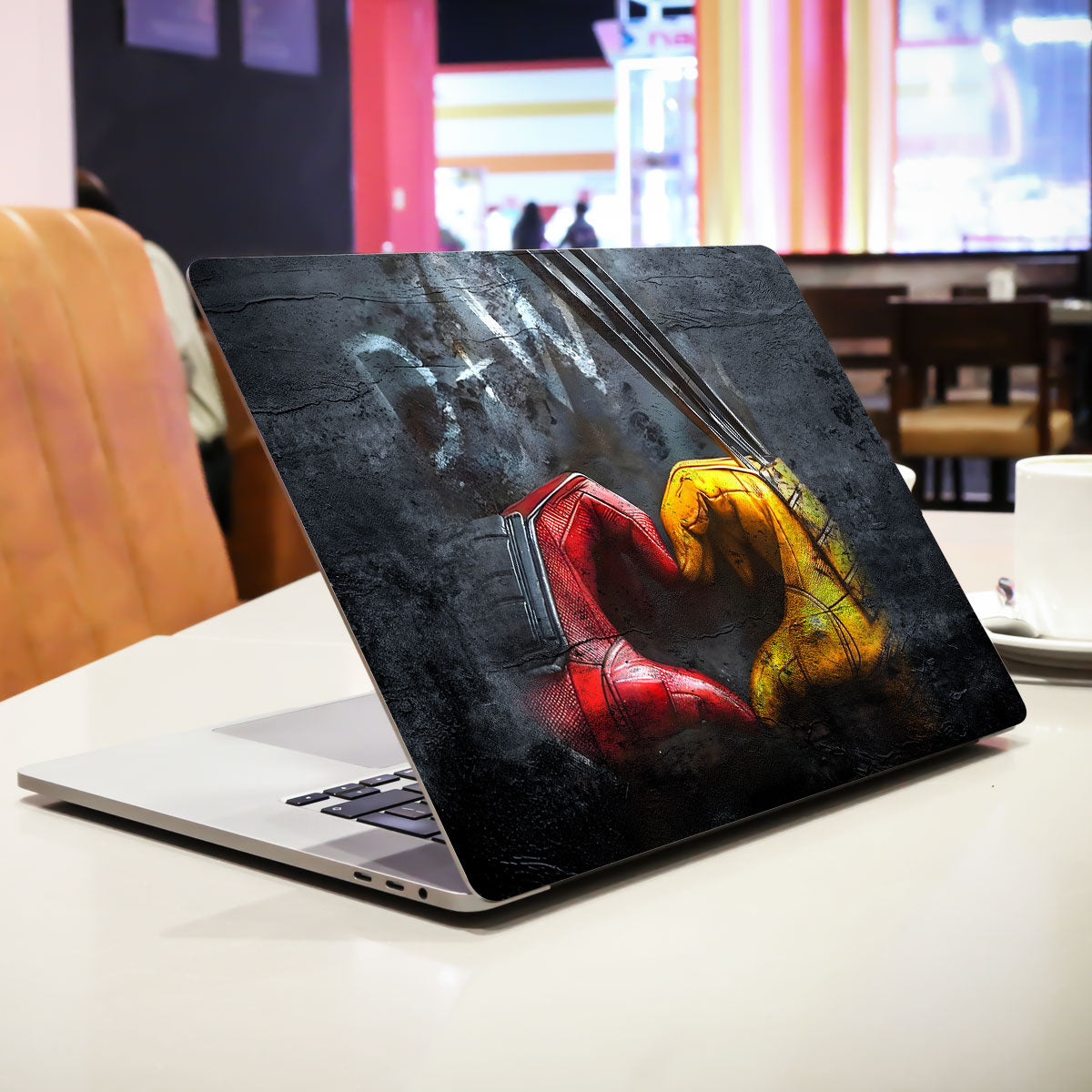 Wolverine and Deadpool Unite Comic Laptop Skin