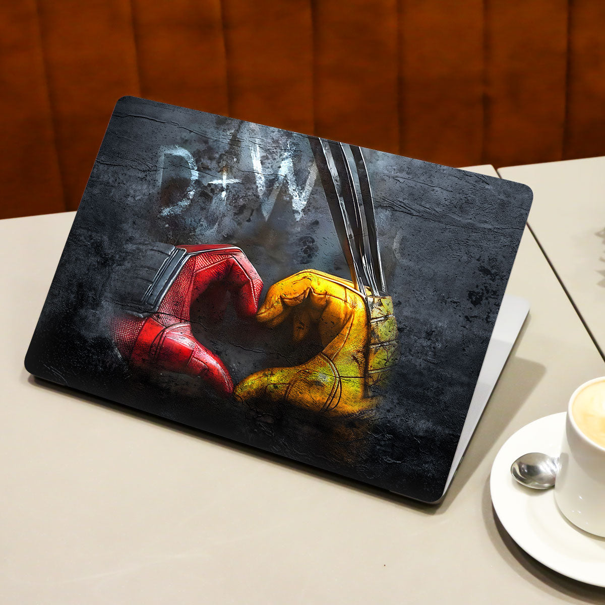 Wolverine and Deadpool Unite Comic Laptop Skin