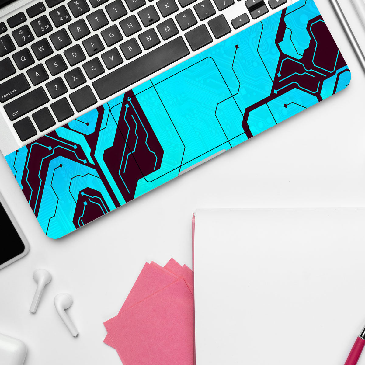 Blue Circuit Laptop Skin