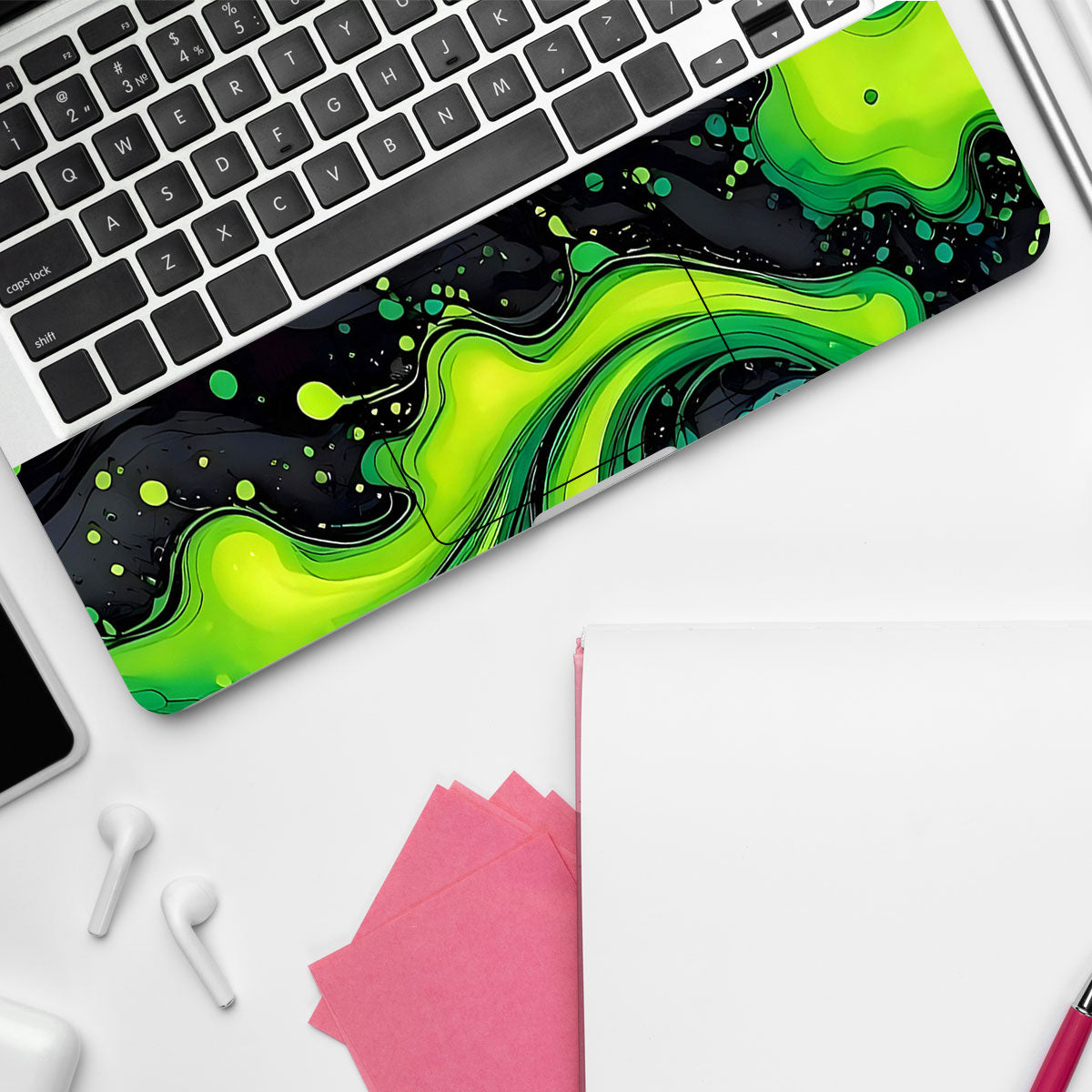 Electric Lime Ripple Laptop Skin