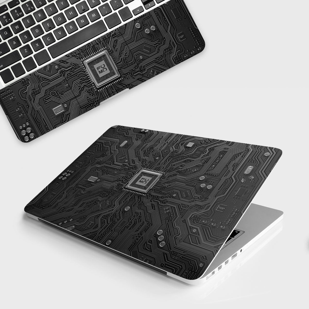 Fomo Store Laptop Skins Miscellaneous FOMO Circuit Dark Mode