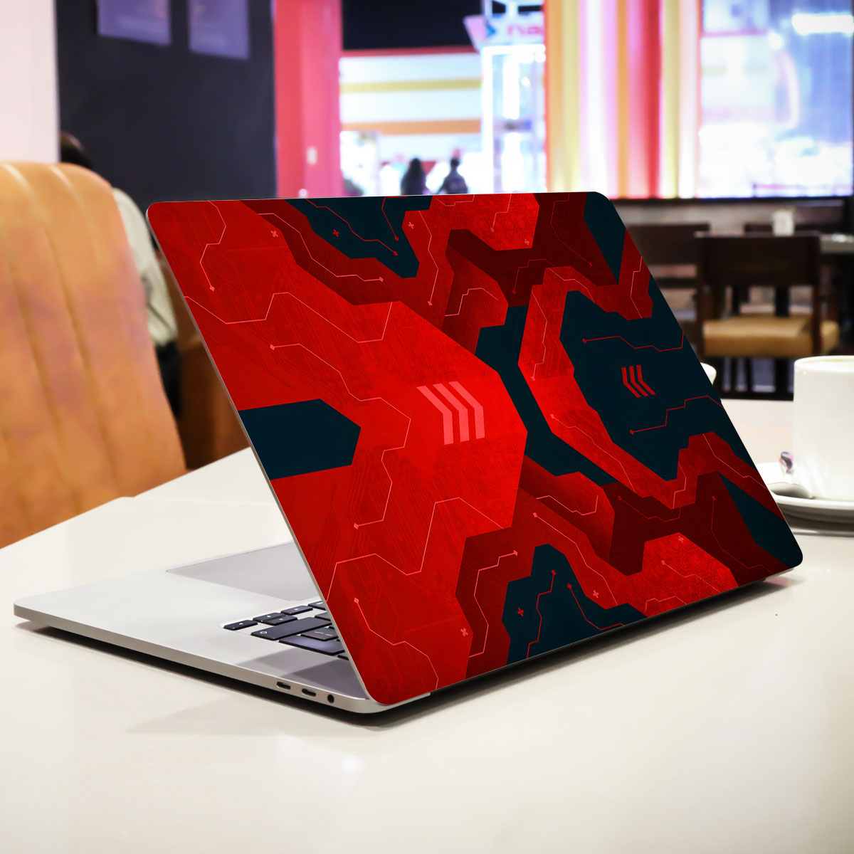 Red Flow Laptop Skin