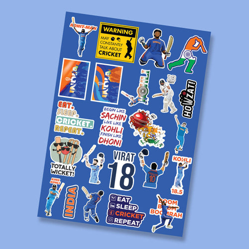 Cricket Fever Sheet 1 Stickers - Player Icons