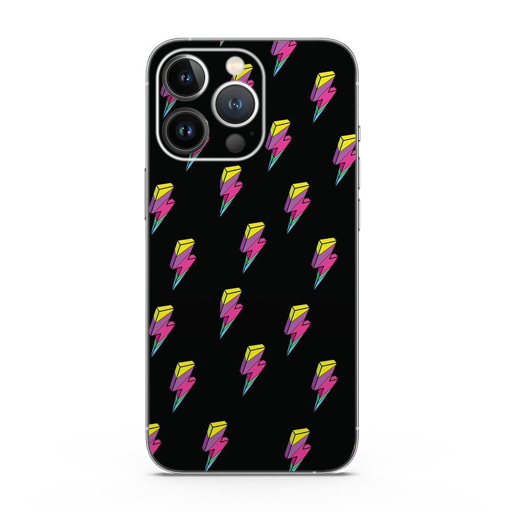 Fomo Store Mobile Skins Abstract  Colorful Lightning Bolts