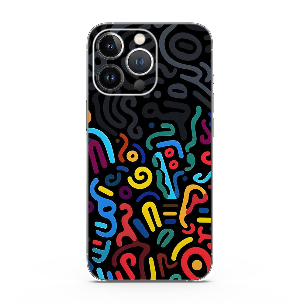 Fomo Store Mobile Skins Miscellaneous Colorful Scribble Art