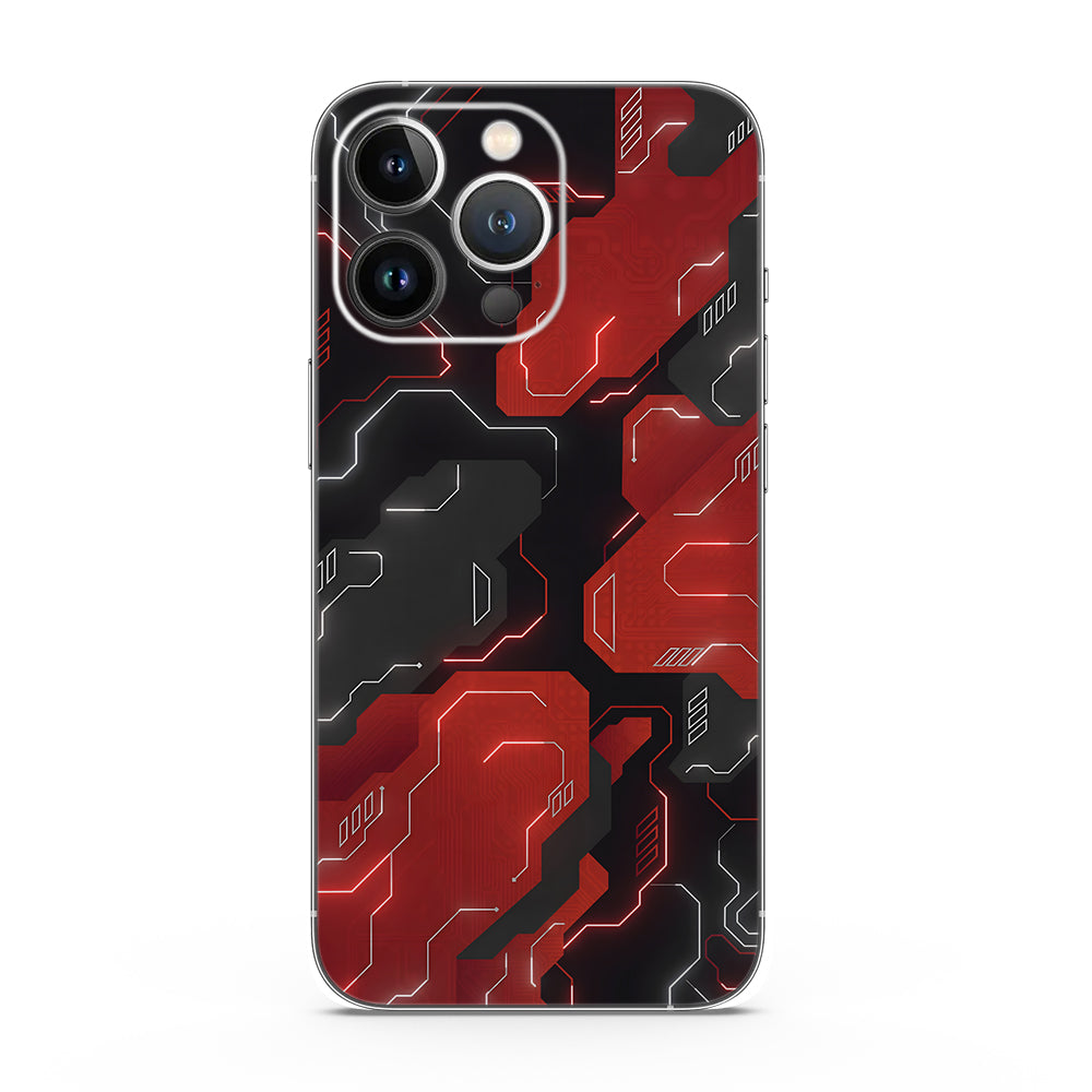 Fomo Store Mobile Skins Miscellaneous Electric Grid in Red