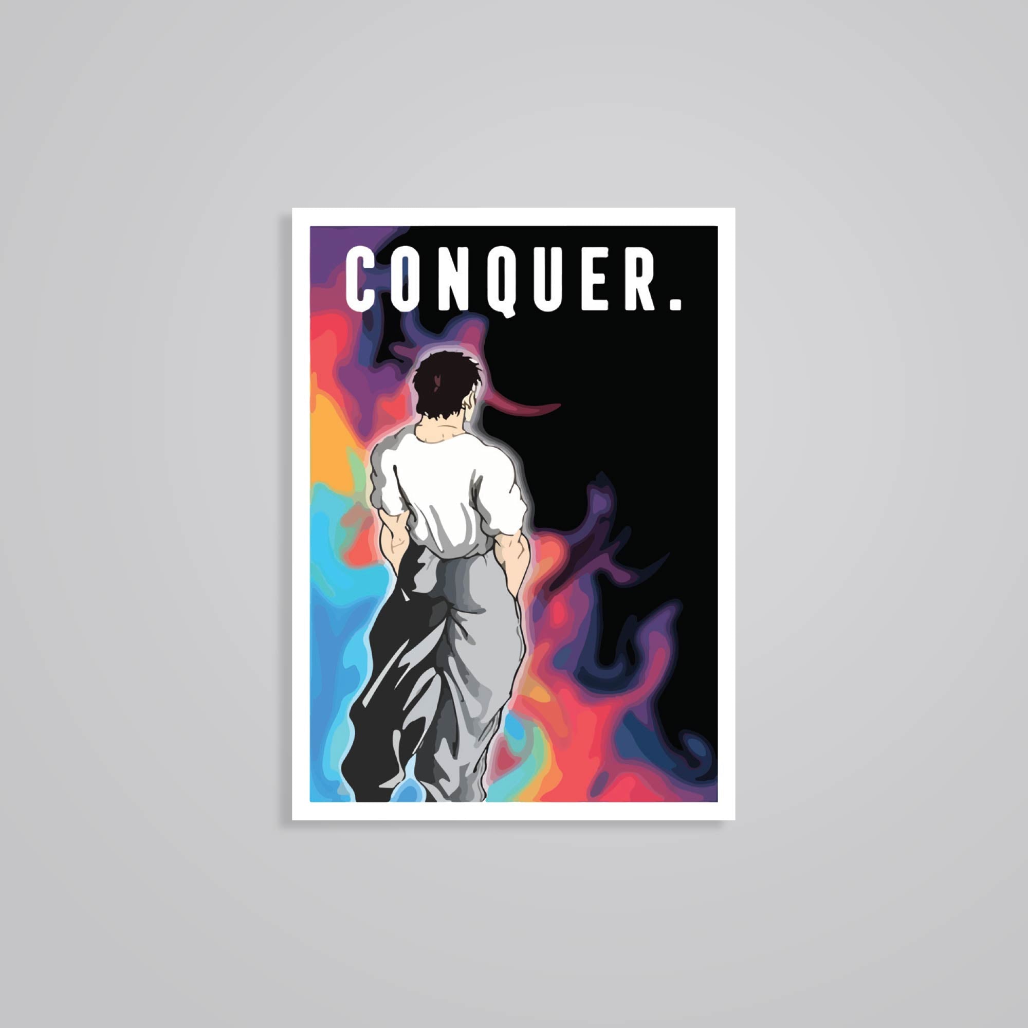 Fomo Store Stickers Anime Baki Conqueror's Spirit 