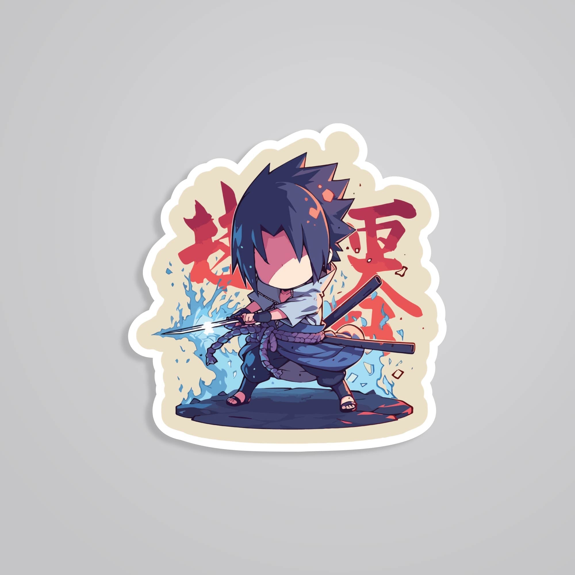 Fomo Store Stickers Anime Chibi Uchiha Sasuke