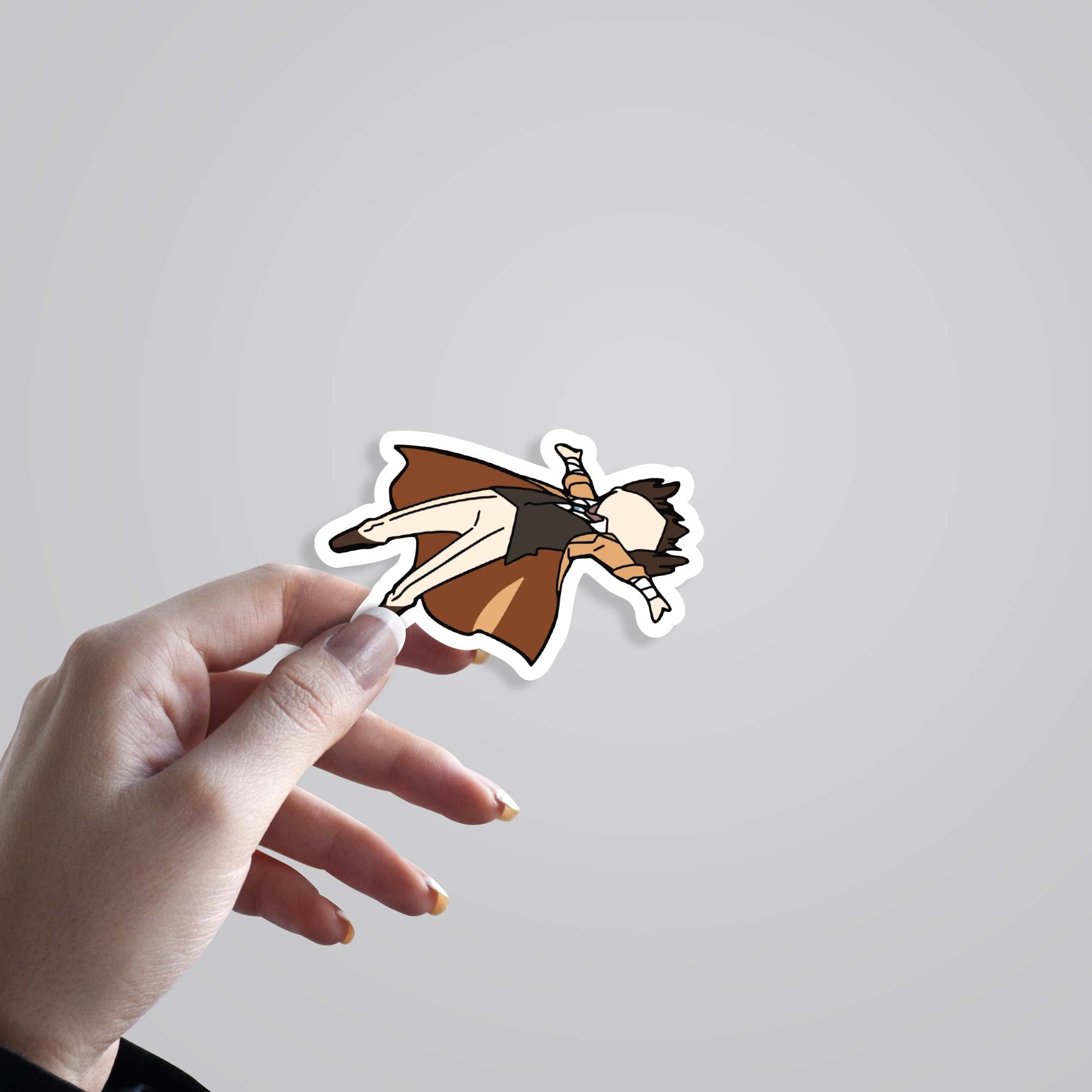 Dazai Falling into Serenity Anime Stickers