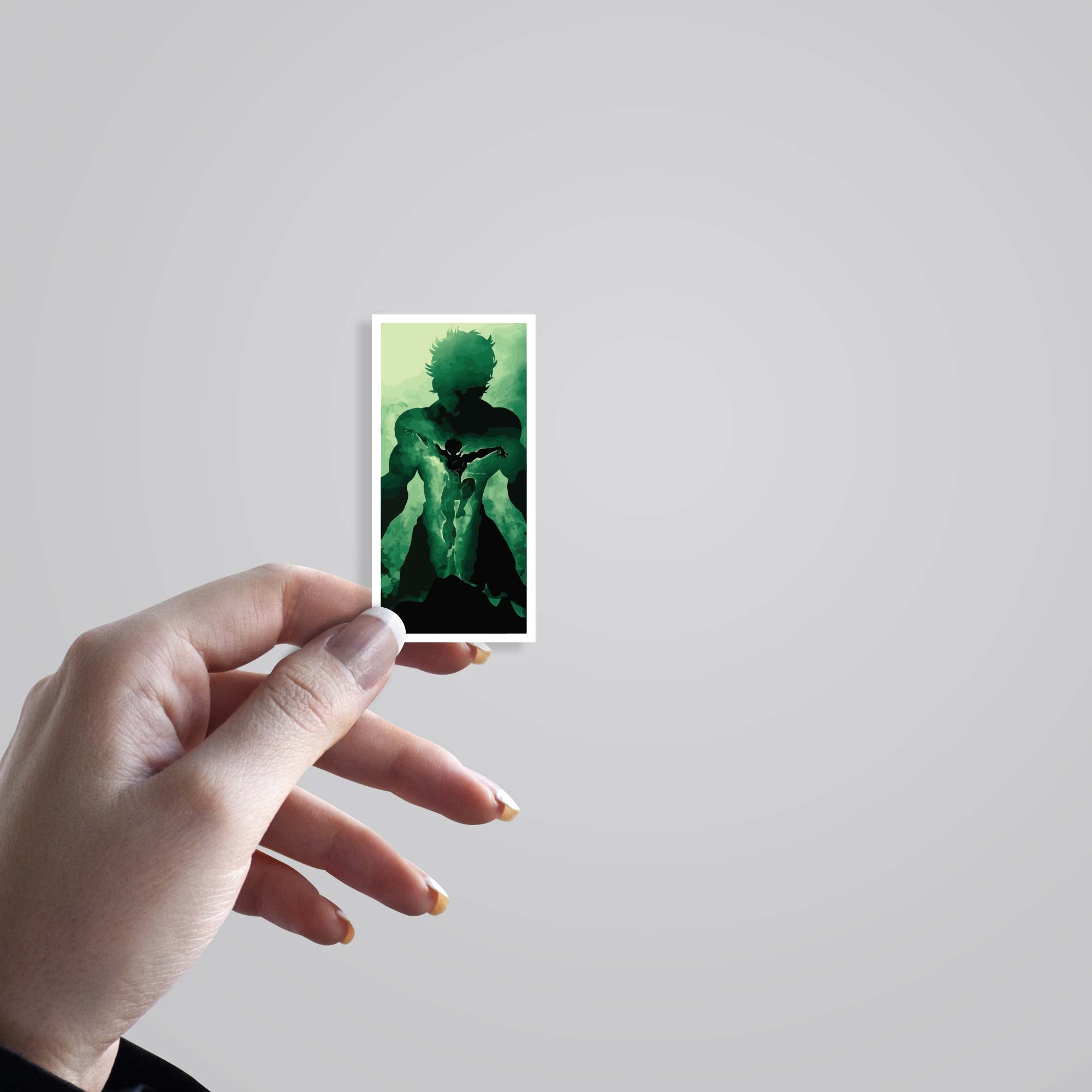 Green Shadow of Baki Anime Stickers