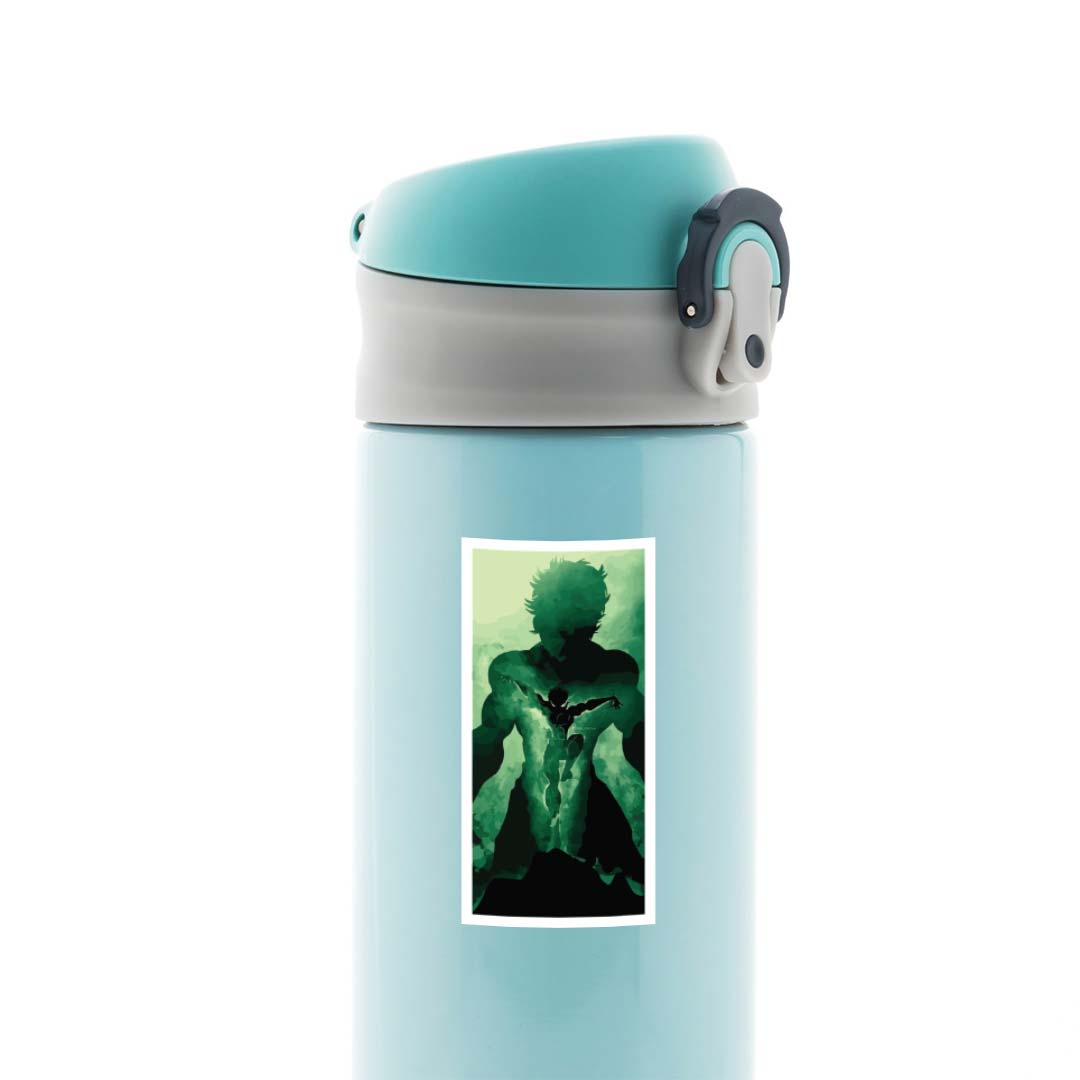 Green Shadow of Baki Anime Stickers