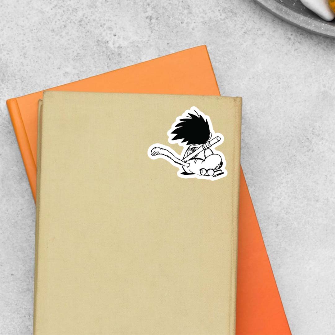 Kid Goku's Tail Anime Stickers
