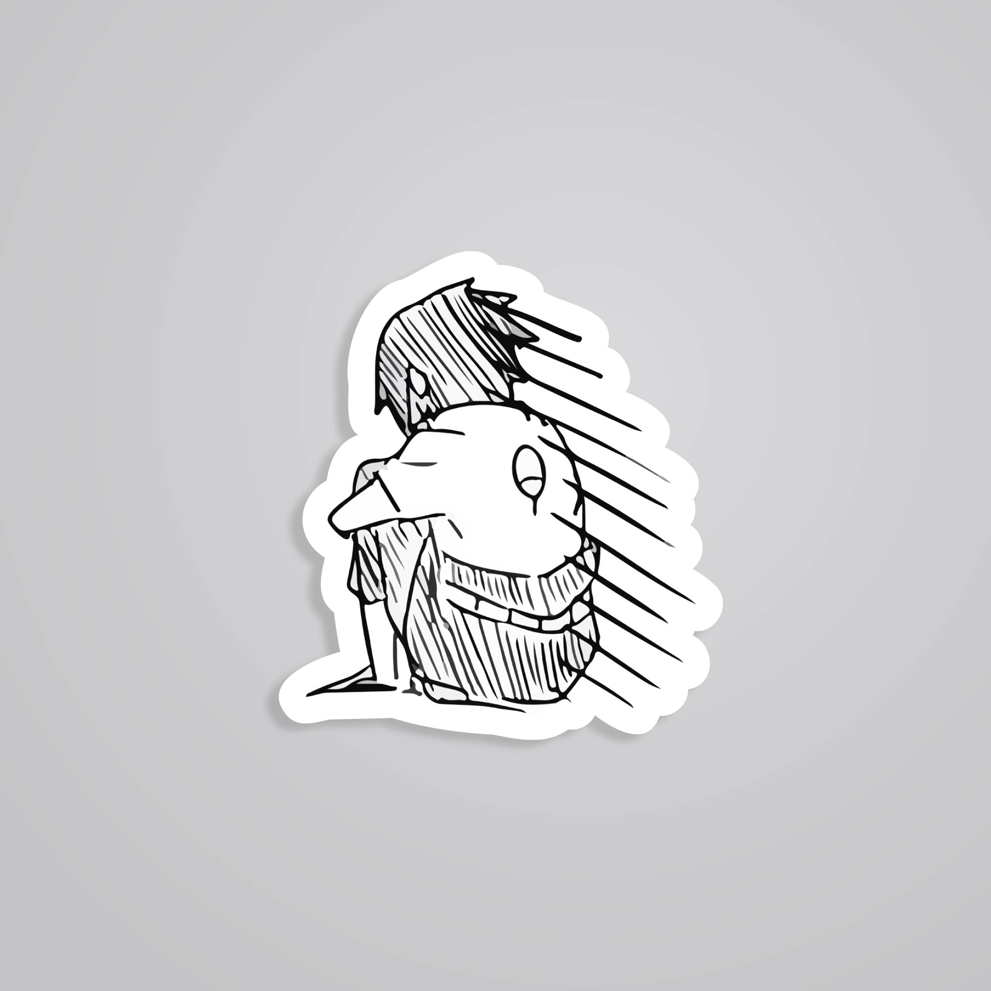 Fomo Store Stickers Anime Lonely Uchiha Sasuke