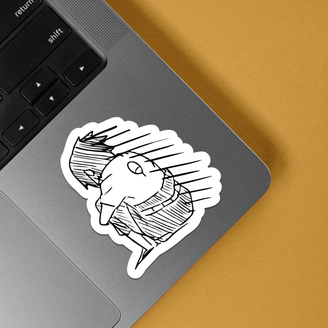 Lonely Uchiha Sasuke Anime Stickers